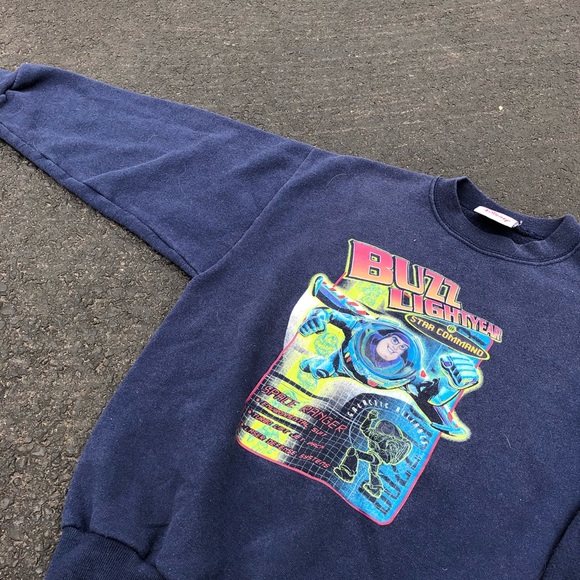 Early 2000's Disney Buzz Lightyear Youth Crewneck - Picture 2 of 3